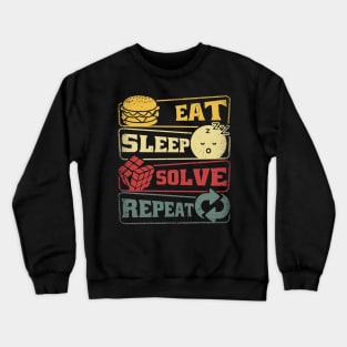 Eat Sleep Solve Repeat Vintage Crewneck Sweatshirt